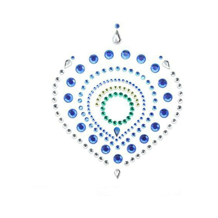 Bijoux Indiscrets Flamboyant Rhinestone Body Decorations Blue/green