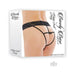 Barely Bare Strappy Butt Panty Black Os | SexToy.com