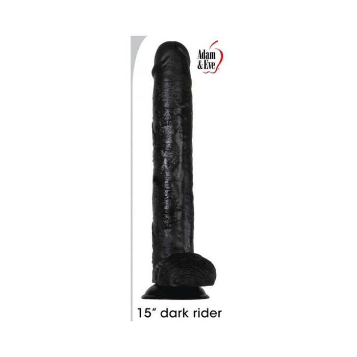 A&e Dark Rider 15 In. Dildo Black | SexToy.com