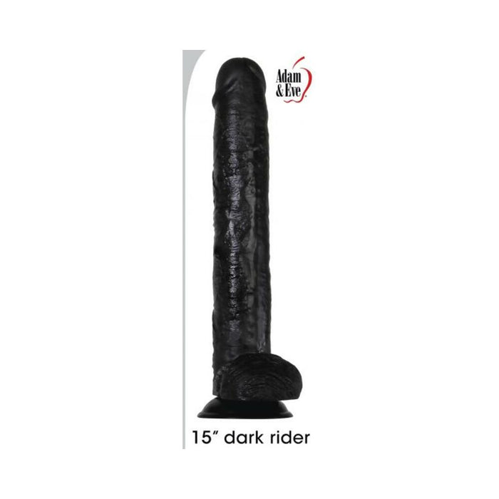 A&e Dark Rider 15 In. Dildo Black | SexToy.com