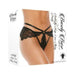 Barely Bare Butterfly Strap Lace Thong Panty Black O/s | SexToy.com