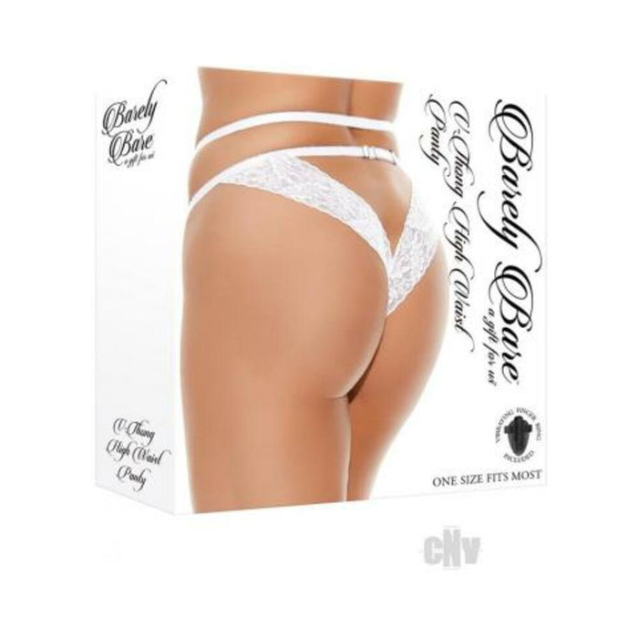 Barely Bare V-thong High-waist Panty White O/s | SexToy.com