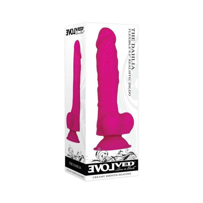 Evolved The Dahlia Silicone Dong Magenta | SexToy.com