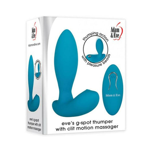A&e G-spot Thumper With Clit Motion Massager Rechargeable, Remote Control Teal | SexToy.com