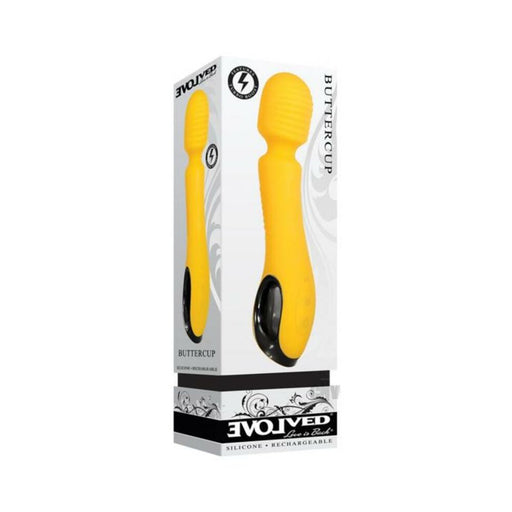 Evolved Buttercup Rechargeable Wand Vibrator - Yellow | SexToy.com