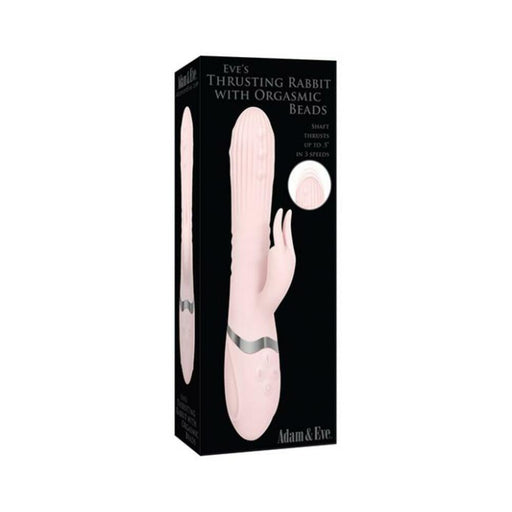 A&e Eve's Thrusting Rabbit With Orgasmic Beads Pink | SexToy.com