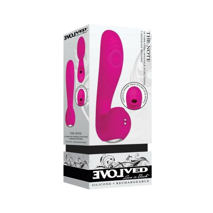 Evolved The Note Dual Stimulator - Magenta | SexToy.com