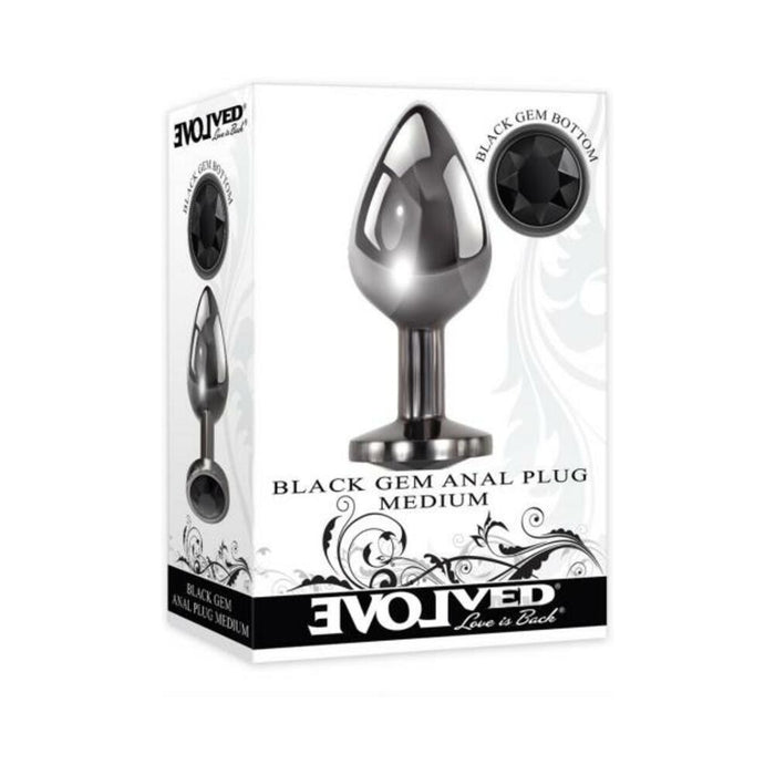 Evolved Black Gem Anal Plug Medium | SexToy.com