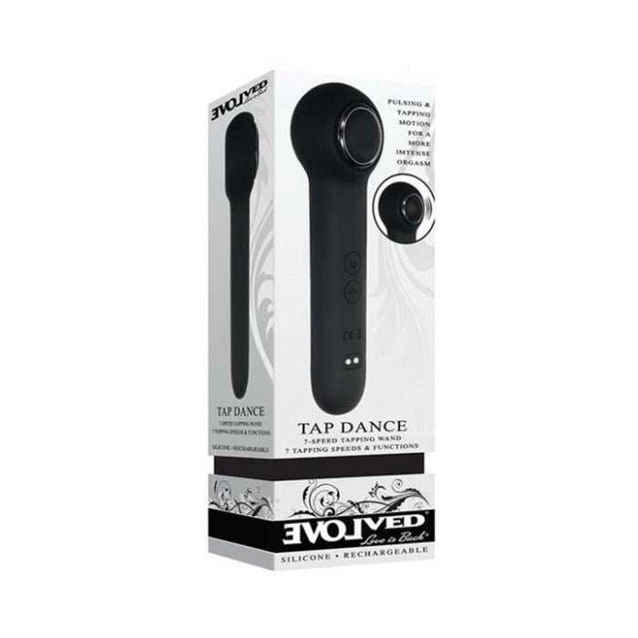Evolved Tap Dance Rechargeable Silicone Black | SexToy.com