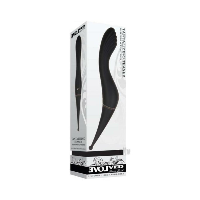 Evolved Tantalizing Teaser Rechargeable Silicone Black | SexToy.com
