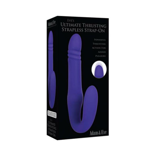 A&e Eve's Ultimate Thrusting Strapless Strap-on Silicone Rechargeable Purple | SexToy.com