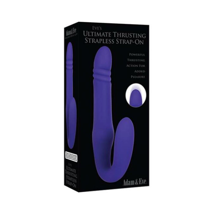 A&e Eve's Ultimate Thrusting Strapless Strap-on Silicone Rechargeable Purple | SexToy.com