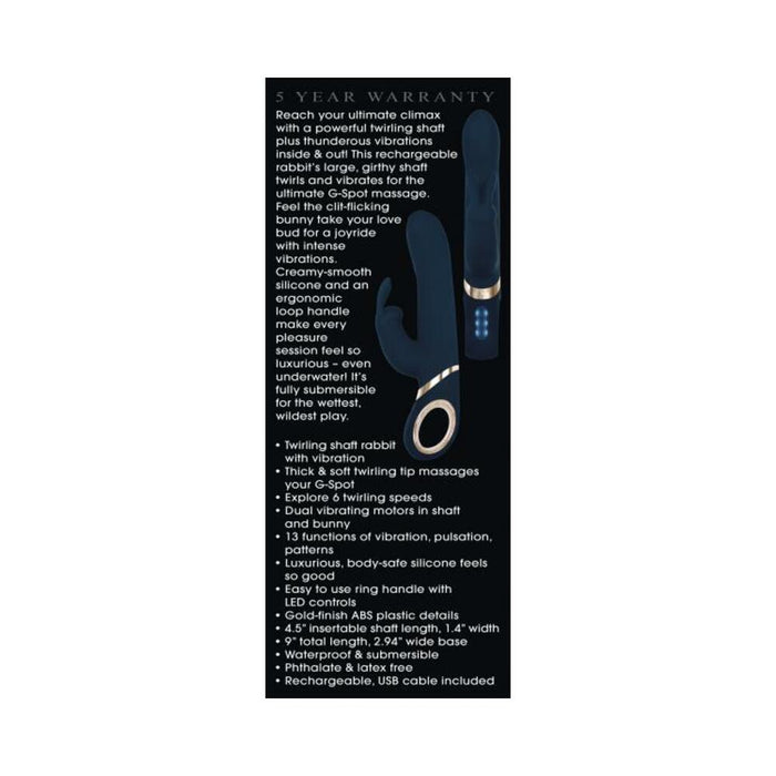 A&e Eve's Twirling Rabbit Vibrator Blue | SexToy.com