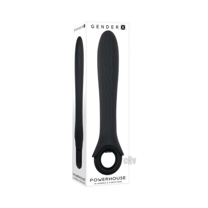 Gender X Powerhouse Ring-handle Vibrator Black | SexToy.com