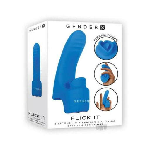 Gender X Flick It Finger Vibrator Blue | SexToy.com