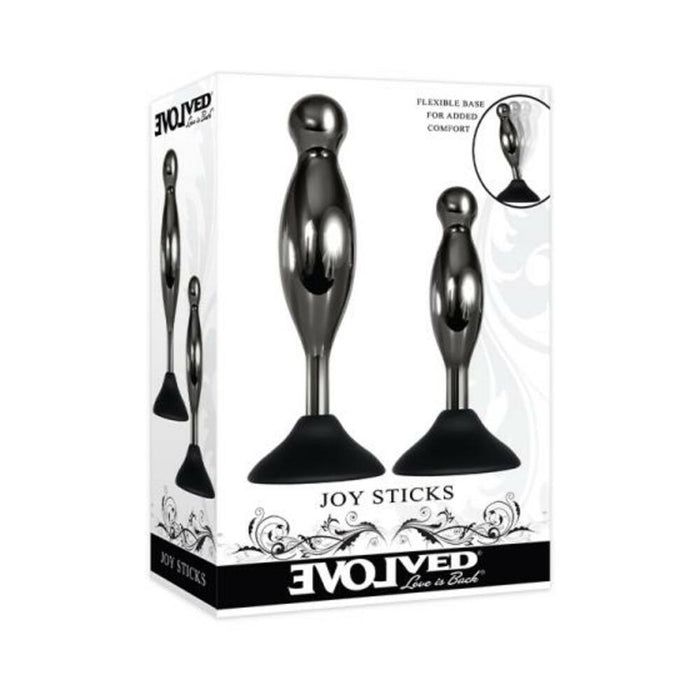 Evolved Joy Sticks 2-piece Plug Set Black | SexToy.com