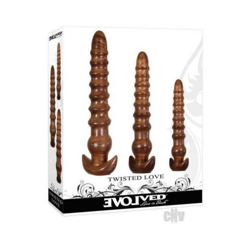 Evolved Twisted Love Butt Plug Set Of 3 Gold | SexToy.com