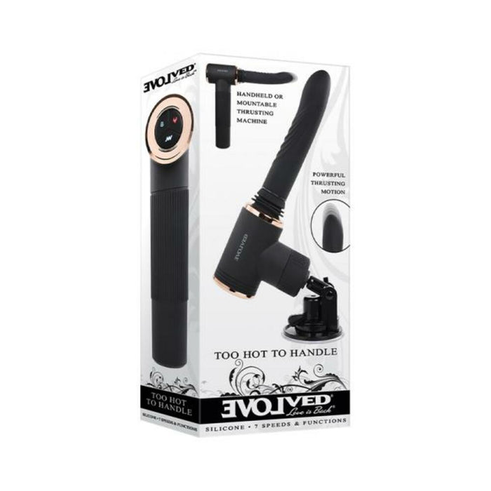Evolved Too Hot To Handle Thrusting Sex Machine Black | SexToy.com