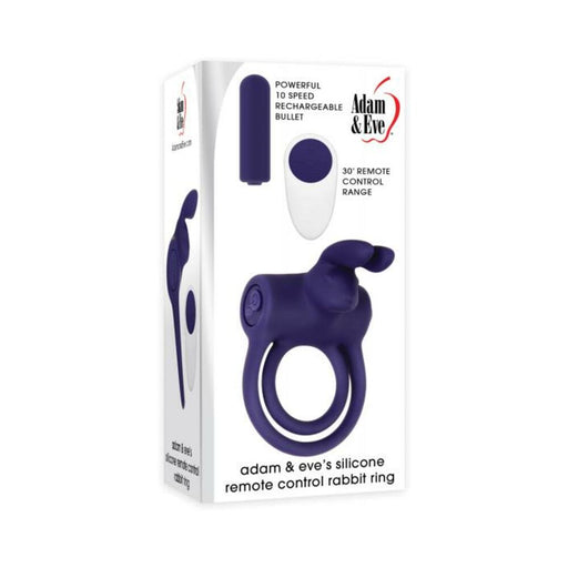 A&e Rabbit Ring Remote Control Silicone Purple | SexToy.com