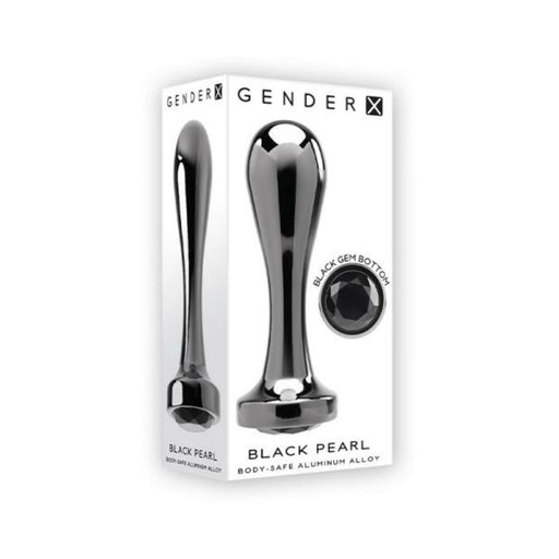 Gender X Black Pearl Aluminum Plug | SexToy.com