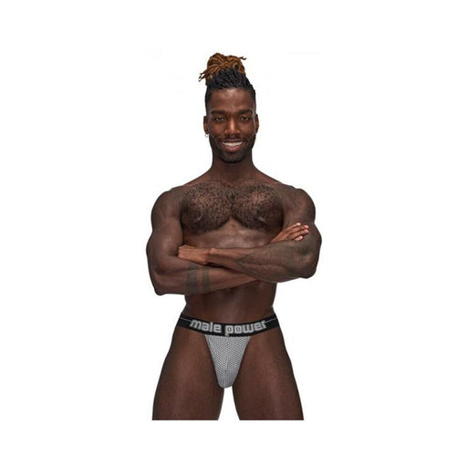 Mp Sexagon Strappy Ring Jock Gray L/xl | SexToy.com