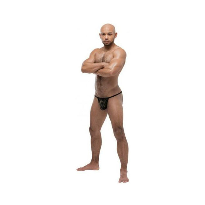 Black Gold Posing Strap O/s