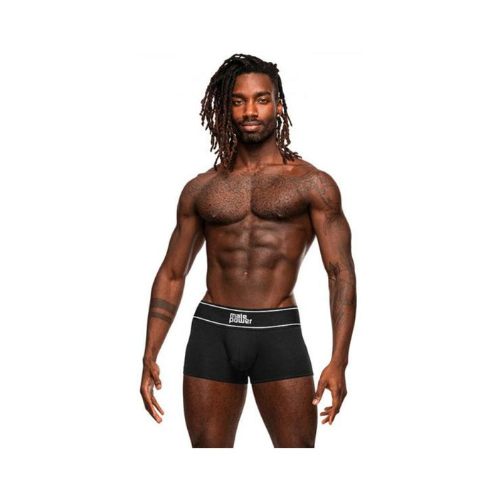 Male Power Modal Rib Pouch Short Black S