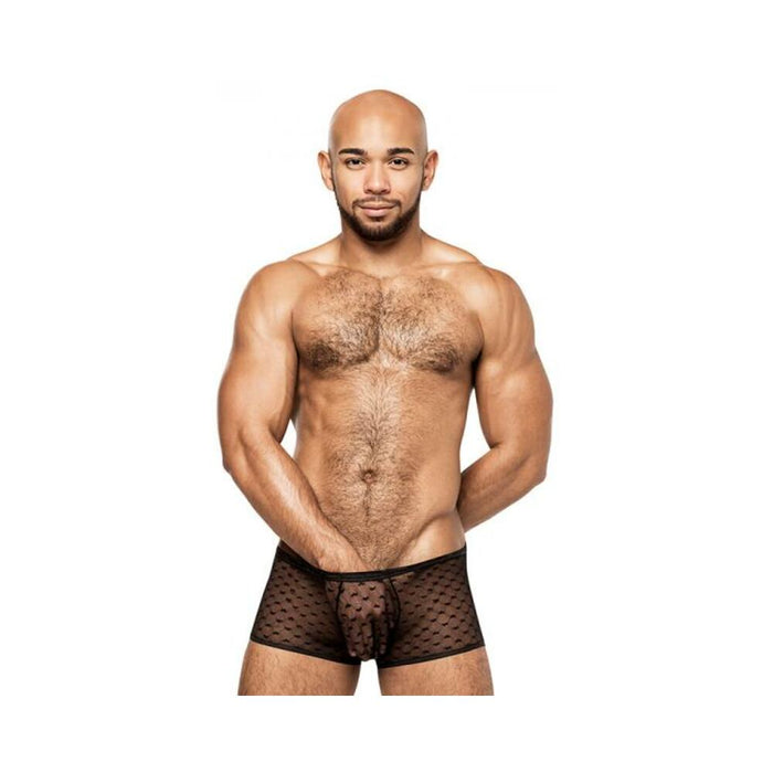 Male Power Heart Breaker Mini Short Black S