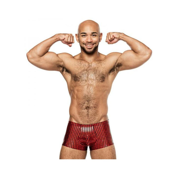 Male Power Disco Desire Mini Short Black/red Xl