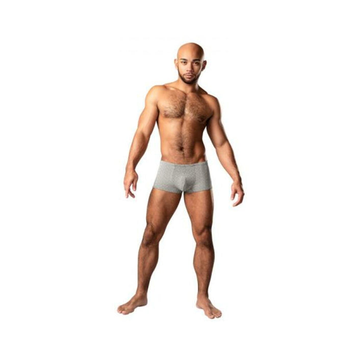 Male Power Labyrinth Mini Short Grey Weave Xl
