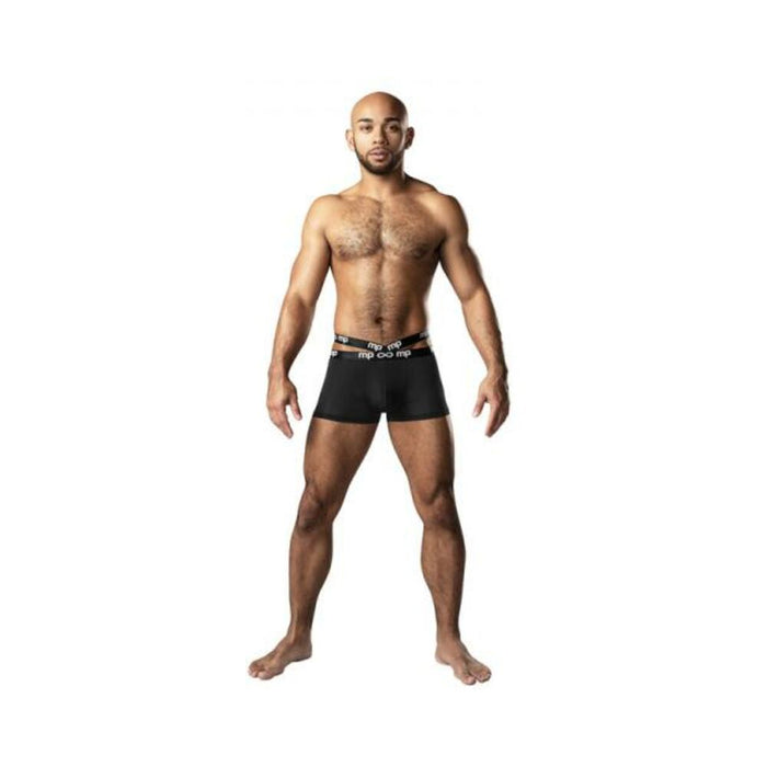 Male Power Infinite Comfort Amplifying Strappy Pouch Short Black Xl