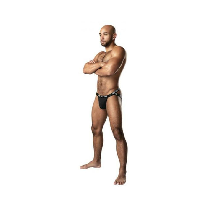 Male Power Infinite Comfort Amplifying Strappy Jock Black S/m