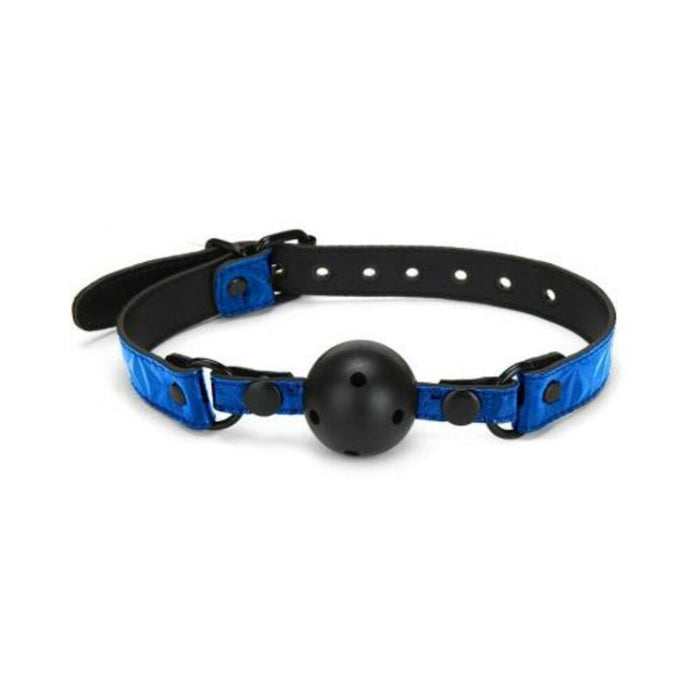 Whipsmart Deluxe Ball Gag Blue