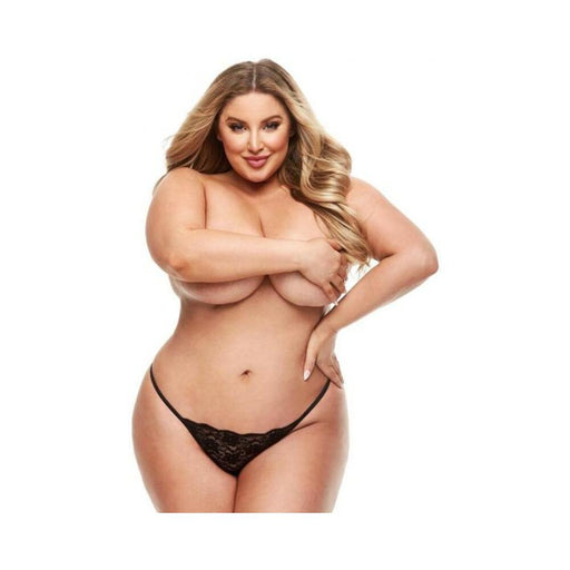 Sk Lace Gstring Panty Vibe Qs Black | SexToy.com