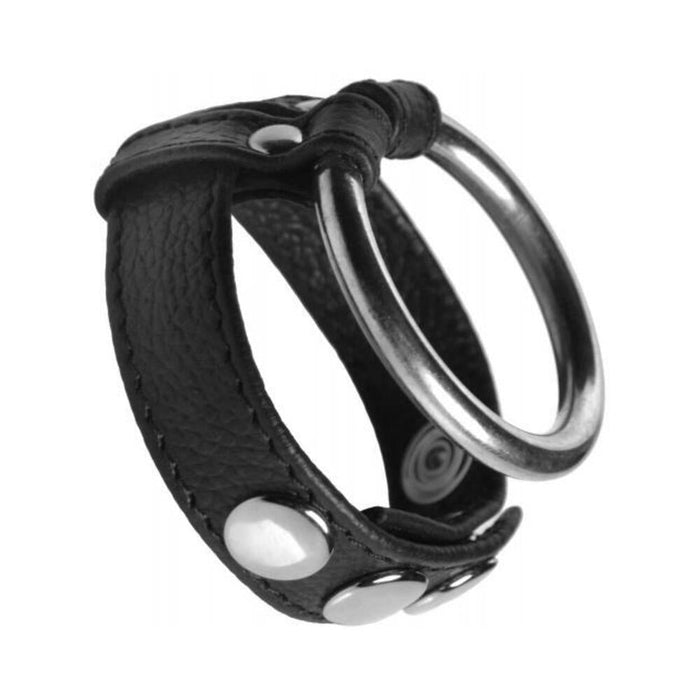 Strict Leather/steel Cock/ball Ring | SexToy.com