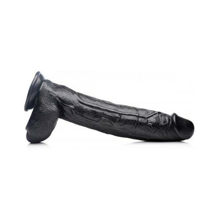 Raging Rhino 17 Inches Veiny Dildo Black