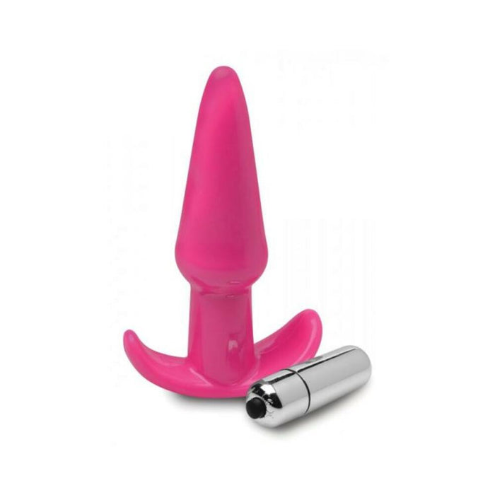 Smooth Vibrating Anal Plug Pink