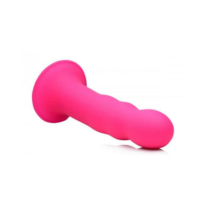 Squeeze-It Squeezable Wavy Dildo Pink