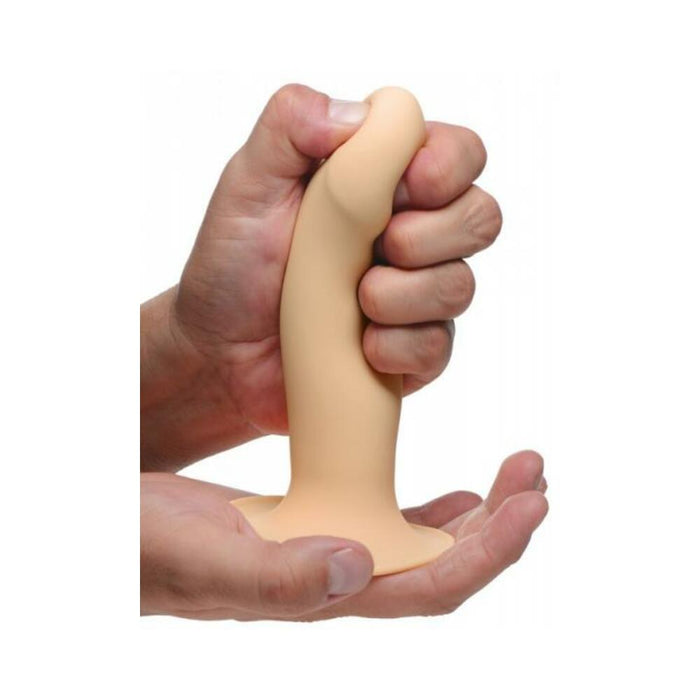 Squueze-It Squeezable Phallic Dildo Beige