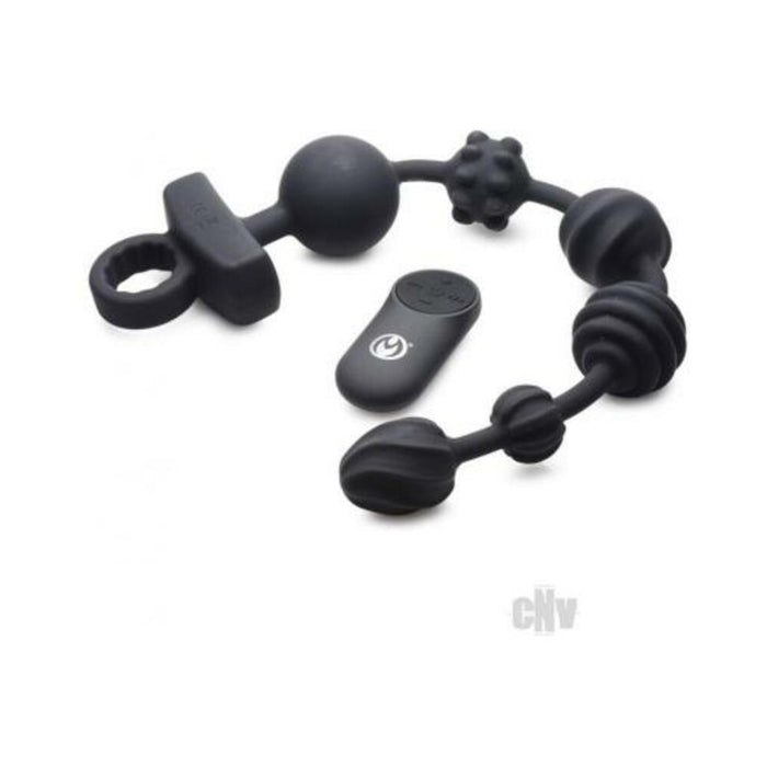Ms Vibe Silicone Anal Beads Remote Black | SexToy.com