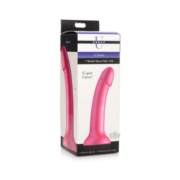 Strap U G-tastic Silicone Dildo 7 Pink | SexToy.com