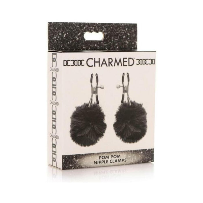 Charmed Pom Pom Nipple Clamps Black