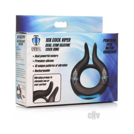 T4m 10x Cock Viper Black | SexToy.com