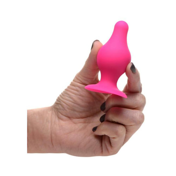 Squeeze It Tapered Anal Plug Sm Pink