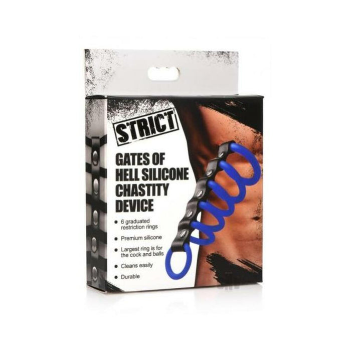 Strict Gates Of Hell Chastity Device Blu