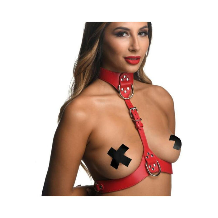 Strict Female Chest Harness S/m Red