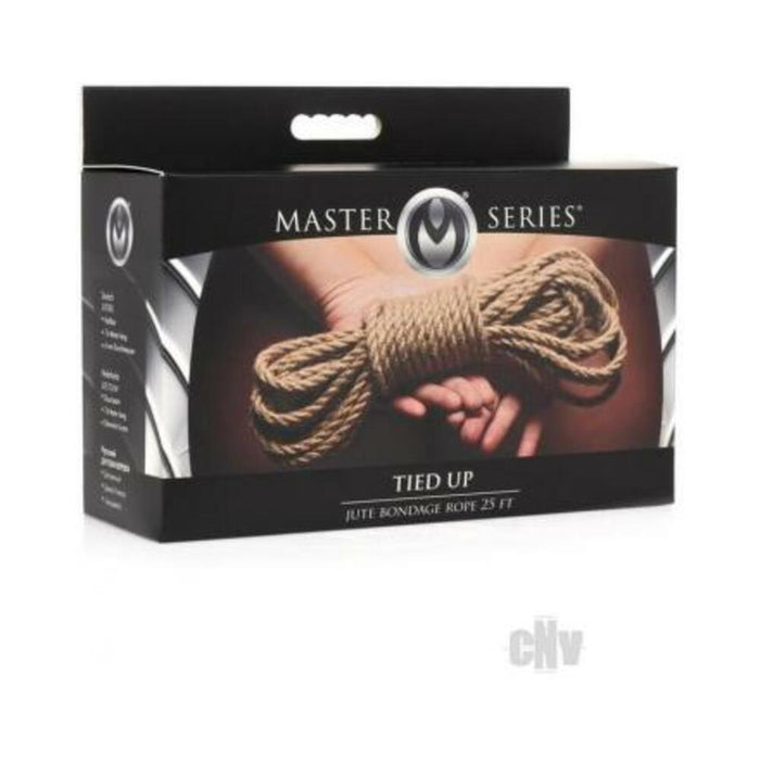 Master Series Tied Up Jute Bondage Rope 25` Tan