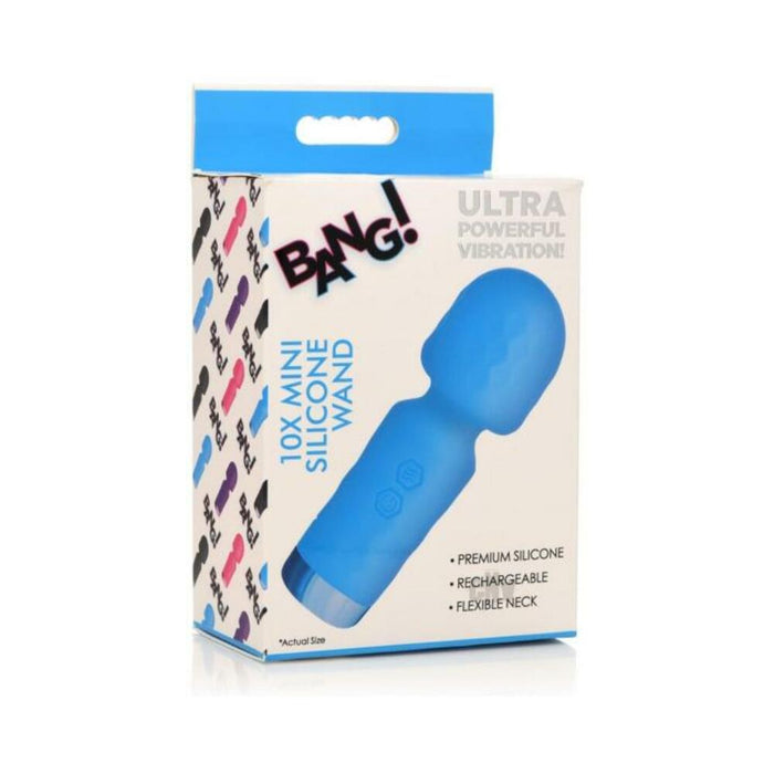 Bang 10x Mini Silicone Wand Blue