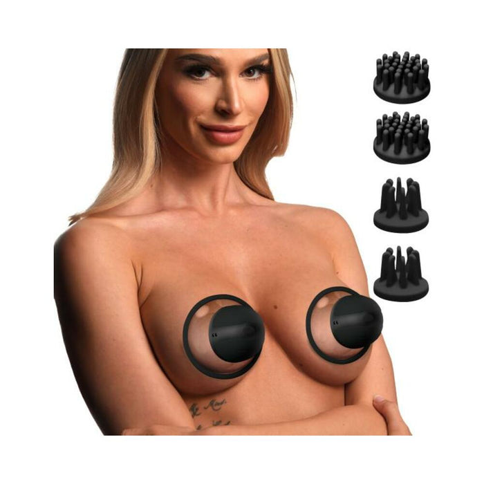 10x Rotating Nipple Suckers With 4 Attachments