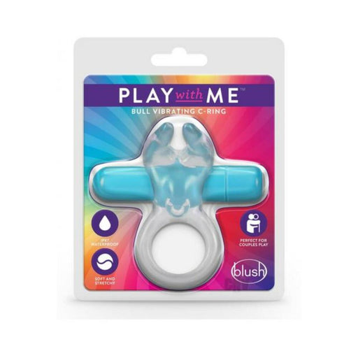 Play With Me - Bull Vibrating C-ring - Blue | SexToy.com